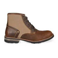 Territory Mens Summit Block Heel Lace-Up Boots