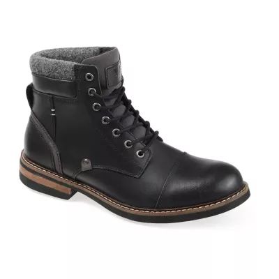 Territory Mens Yukon Block Heel Lace-Up Boots