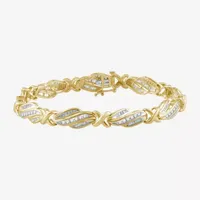 2 CT. T.W. Genuine White Diamond 10K Gold Tennis Bracelet