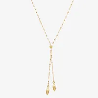 Womens 14K Gold Y Necklace