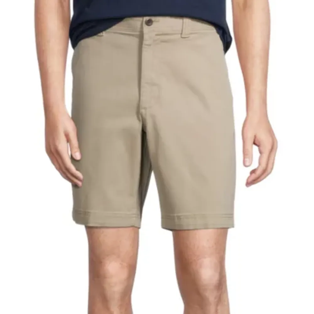 St. John's Bay Comfort Stretch 9" Mens Chino Short