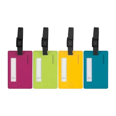 Travelon Set of 4 Assorted Color Luggage Tags