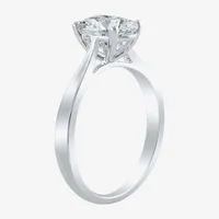 (H-I / SI2) Womens 1 1/2 CT. T.W. Lab Grown White Diamond 14K Gold Oval Solitaire Engagement Ring