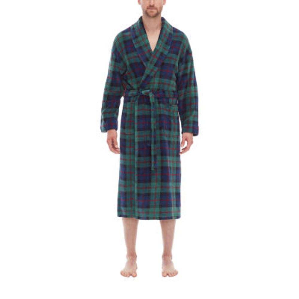 Residence Mens Fleece Long Sleeve Length Robe