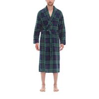 Residence Mens Fleece Long Sleeve Length Robe