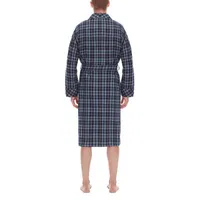 Residence Mens Big and Tall Flannel Long Sleeve Length Robe