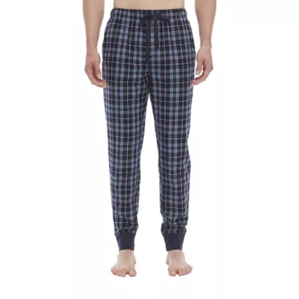 St. John's Bay Mens Long Sleeve 2-pc. Pant Flannel Pajama Set