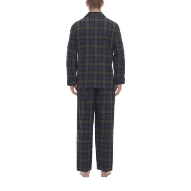 St. John's Bay Mens Big Long Sleeve 2-pc. Pant Pajama Set - JCPenney