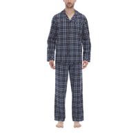 Residence Flannel Mens Long Sleeve 2-pc. Pant Pajama Set