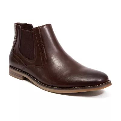 Deer Stags Mens Malcolm Block Heel Chelsea Boots