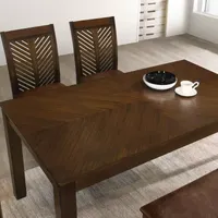 Arcadian Rectangular Wood-Top Dining Table