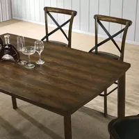 Nayes Rectangular Wood-Top Dining Table