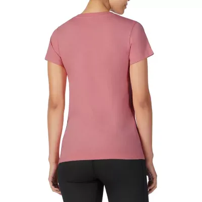 FILA Sasha V Neck Tee Womens V Neck Short Sleeve Graphic T-Shirt