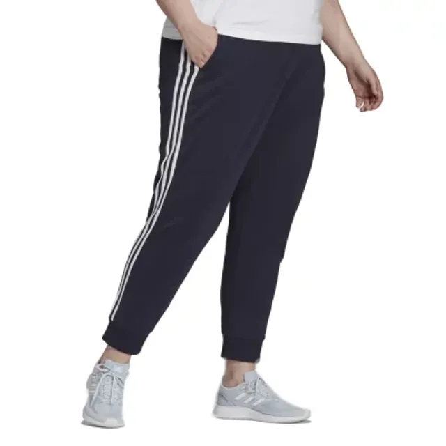 adidas Big Girls Mid Rise Cuffed Jogger Pant