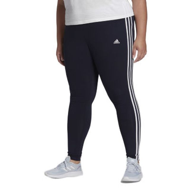 adidas Womens High Rise Full Length Leggings, Color: Black - JCPenney