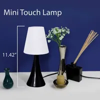 Simple Designs Chrome Mini Basic Table Lamp