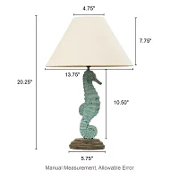 Glitzhome Seahorse Table Lamp