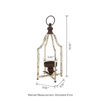 Glitzhome Small Farmhouse Metal Decorative Lantern