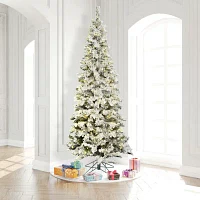 Vickerman 9 1/2 Foot Pre-Lit Flocked Christmas Tree