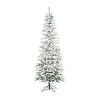 Vickerman 9 1/2 Foot Pre-Lit Flocked Christmas Tree