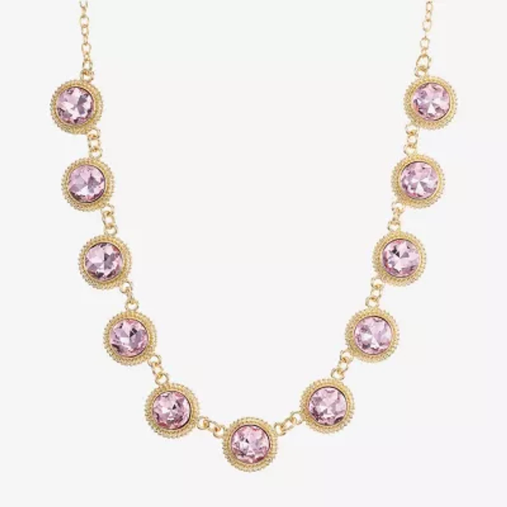 Monet Jewelry Glass 17 Inch Cable Collar Necklace