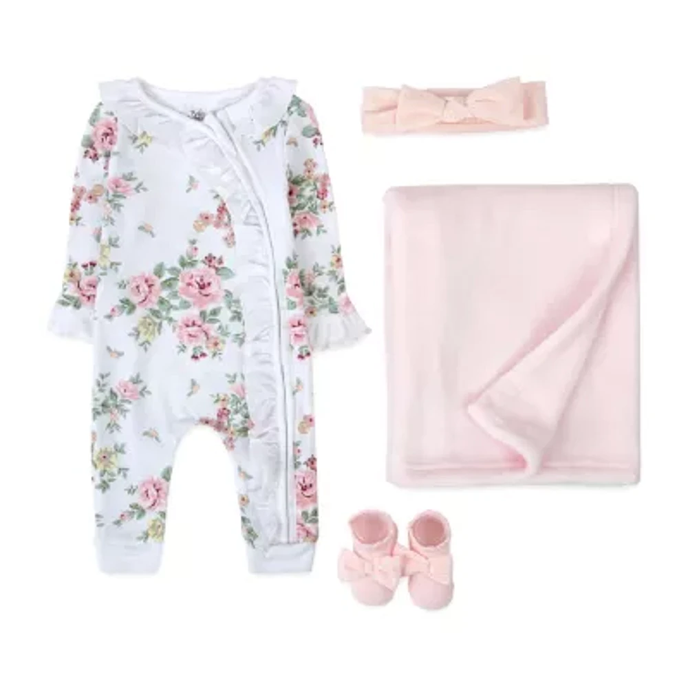 Baby Essentials Baby Girls 4-pc. Sleep and Play