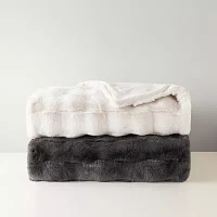 Madison Park Camille Faux Fur Midweight Throw