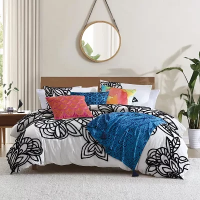 Rochelle Porter Wild Out Tufted 3-pc. Duvet Cover Set