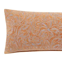 Patricia Nash Embroidered Floral Velvet Bolster Pillows