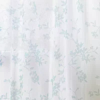 Martha Stewart Bellefield Floral Sheer 3-pc. Rod Pocket Window Tiers