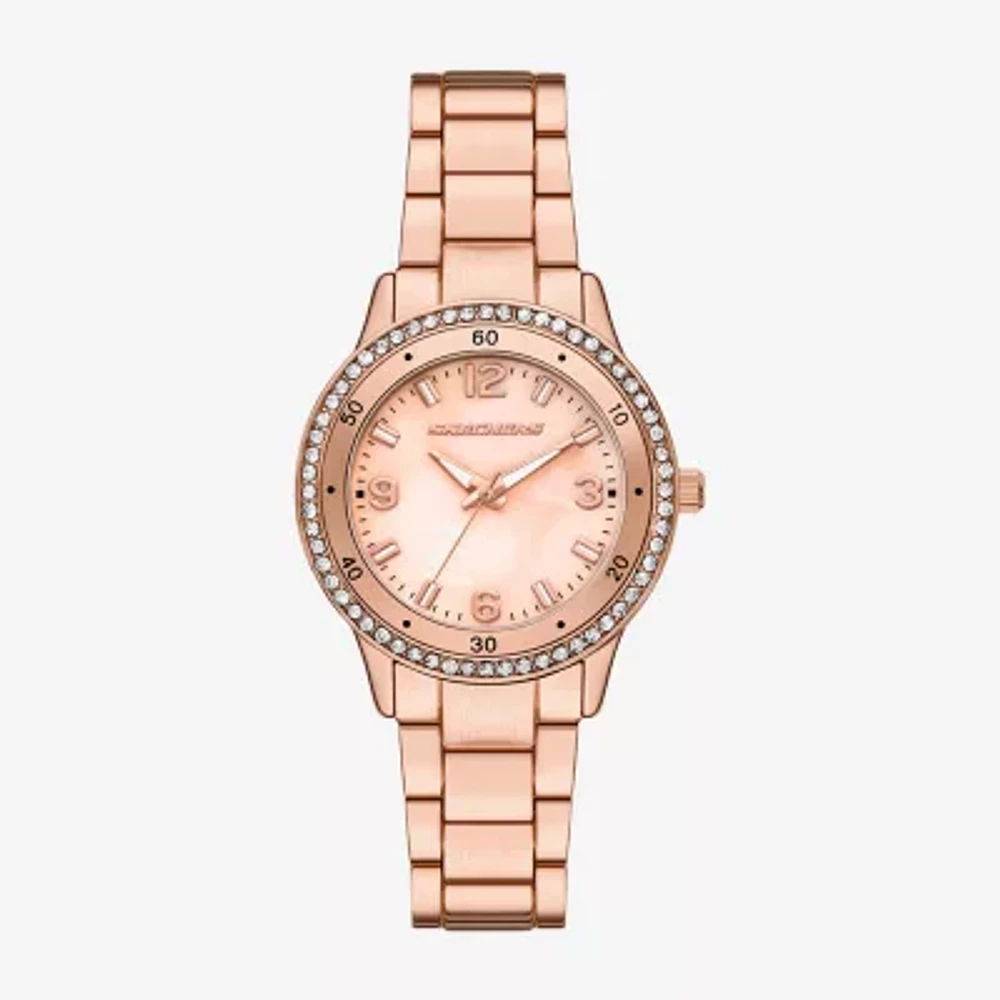 Skechers Womens Rose Goldtone Bracelet Watch Sr6301