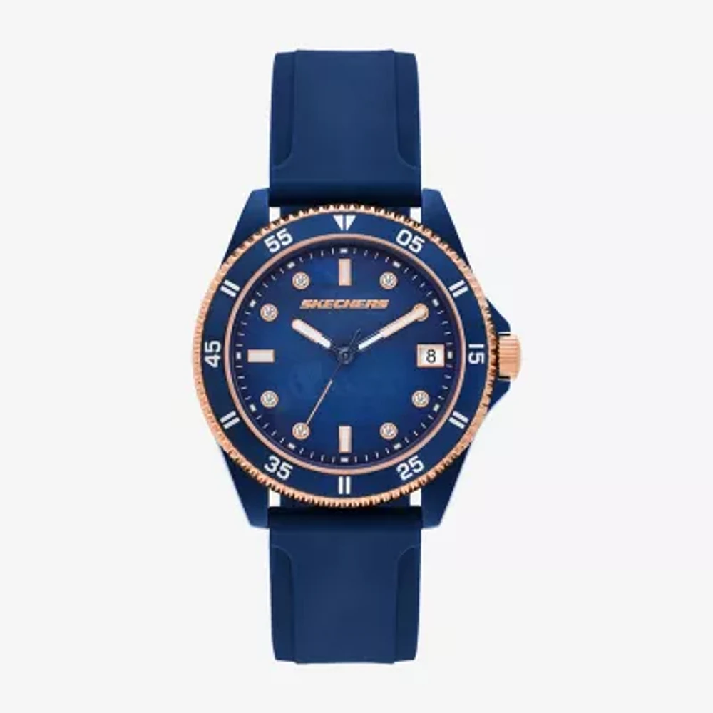 Skechers Womens Blue Strap Watch Sr6306