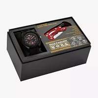 Skechers Mens Black 2-pc. Watch Boxed Set Sr8501