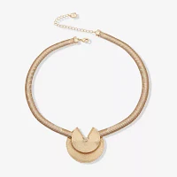 Worthington Gold Tone 17 Inch Snake Pendant Necklace