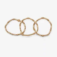a.n.a Gold Tone Womens 3-pc. Bracelet Set