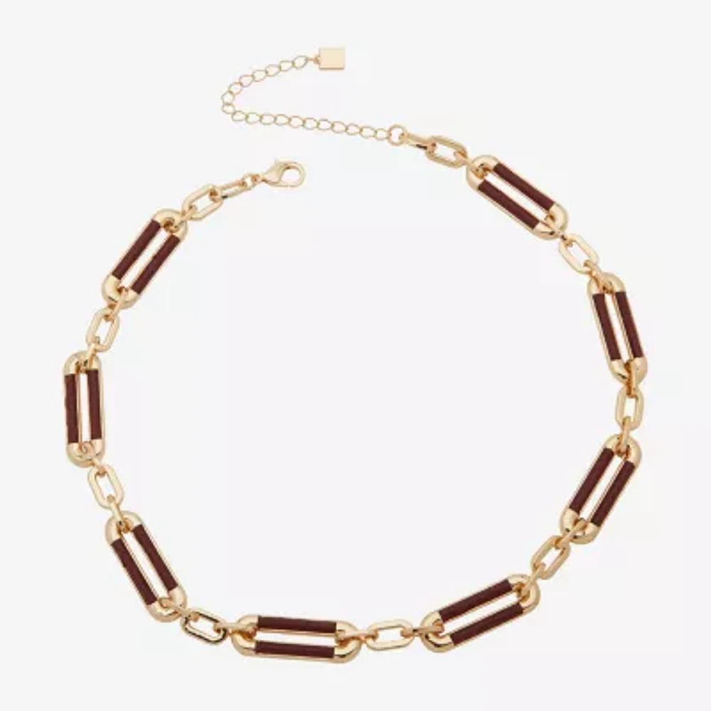 Worthington Gold Tone 17 Inch Link Collar Necklace