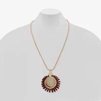 Worthington Gold Tone 32 Inch Snake Pendant Necklace