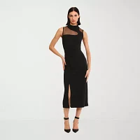 London Style Womens Sleeveless Sheath Dress