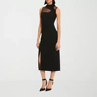 London Style Womens Sleeveless Sheath Dress