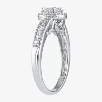 Womens 1 CT. T.W. Natural White Diamond 10K Gold Engagement Ring