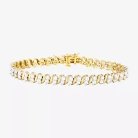 4 CT. T.W. Lab Grown White Diamond 10K Gold 7.25 Inch Tennis Bracelet