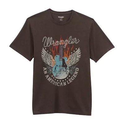 Wrangler Short Sleeve Graphic Tshirts Mens Crew Neck Regular Fit T-Shirt