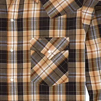 Ely Cattleman Plaid Mens Long Sleeve Western Shirt