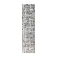 Liora Manne Savannah Grid Geometric Hand Tufted 2' X 7'6" Rectangular Runner