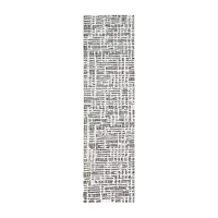 Liora Manne Savannah Grid Geometric Hand Tufted 2' X 7'6" Rectangular Runner