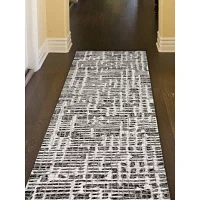 Liora Manne Savannah Grid Geometric Hand Tufted 2' X 7'6" Rectangular Runner