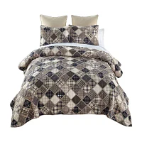 Donna Sharp Driftwood 3-pc. Hypoallergenic Quilt Set