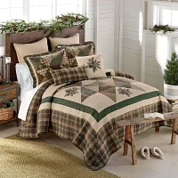 Donna Sharp Pine Star 3-pc. Embroidered Hypoallergenic Quilt Set