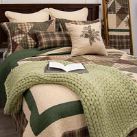 Donna Sharp Pine Star 3-pc. Embroidered Hypoallergenic Quilt Set