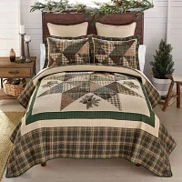 Donna Sharp Pine Star 3-pc. Embroidered Hypoallergenic Quilt Set